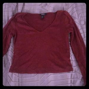 Long sleeve crop top